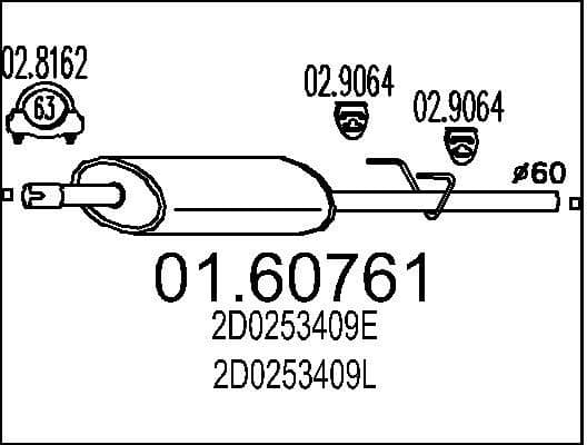 Rear Muffler 01.60761