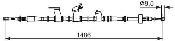 Cable Pull, parking brake 1 987 482 846 - image 5