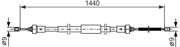 Cable Pull, parking brake 1 987 482 383