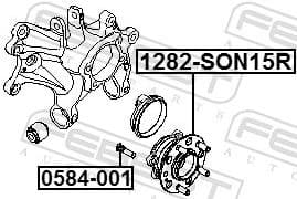 Wheel Hub 1282-SON15R - image 2