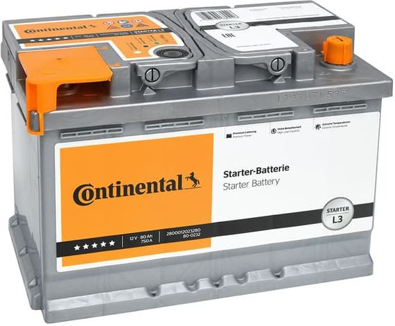 Akumuliatorius CONTINENTAL 80Ah 750A PREMIUM - 2800012023280 - Autoera - image 2