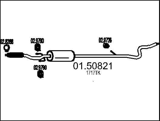 Centre Muffler 01.50821