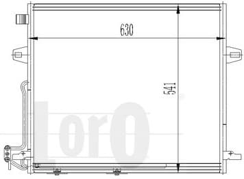 Condenser, air conditioning LORO 054-016-0008 - image 2