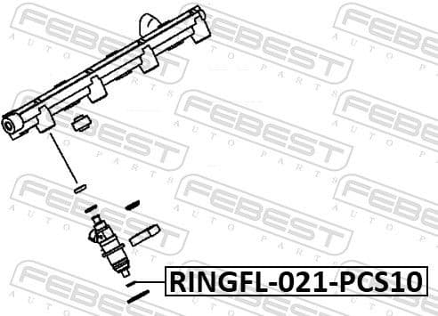 Seal Ring, injector RINGFL-021-PCS10 - image 2