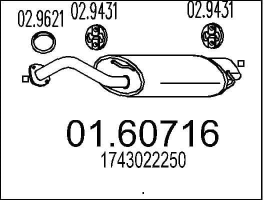 Rear Muffler 01.60716