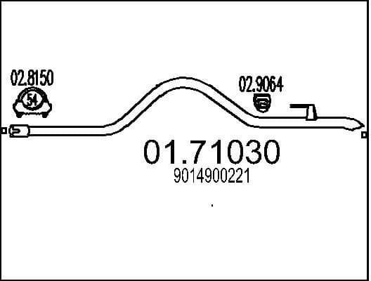 Exhaust Pipe 01.71030