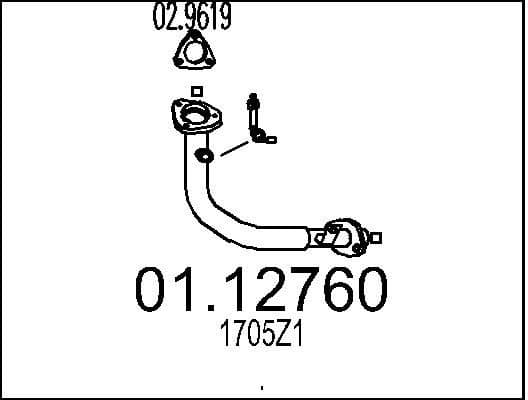 Exhaust Pipe 01.12760