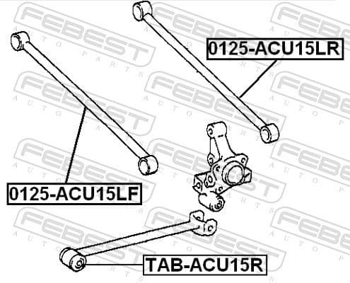 Mounting, control/trailing arm TAB-ACU15R - image 2