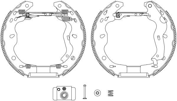 Brake Shoe Set Shoe Kit Pro 84067500 - image 2