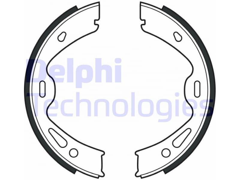 Brake Shoe Set, parking brake LS2091