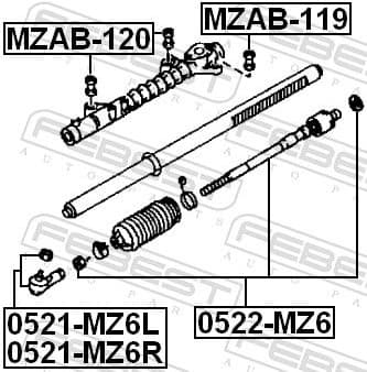 Mounting, steering gear MZAB-120 - image 2