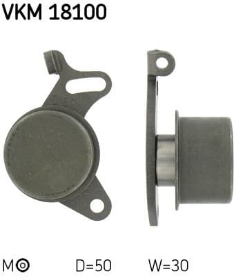 Tensioner Pulley, timing belt VKM 18100 - image 2