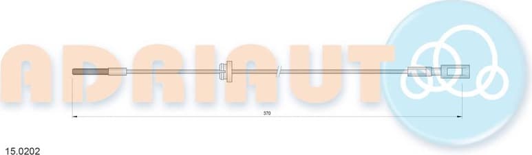 Cable Pull, parking brake 15.0202