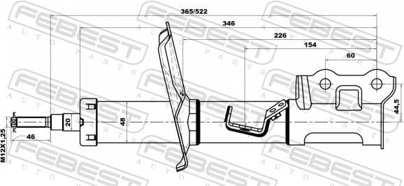 Shock Absorber 12110-002FL - image 2