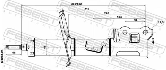 Shock Absorber 12110-002FR - image 2