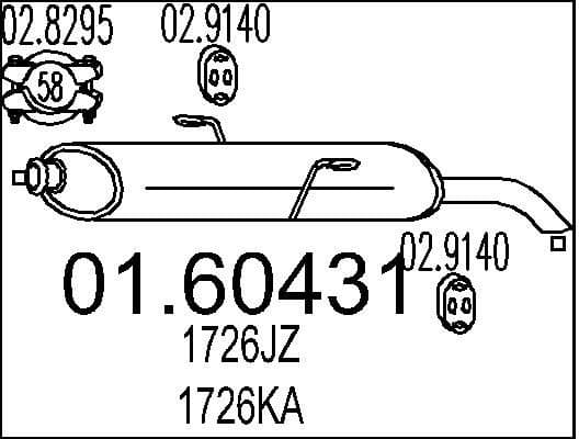 Rear Muffler 01.60431
