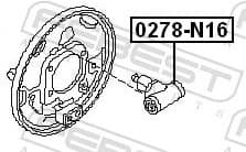 Wheel Brake Cylinder 0278-N16 - image 2