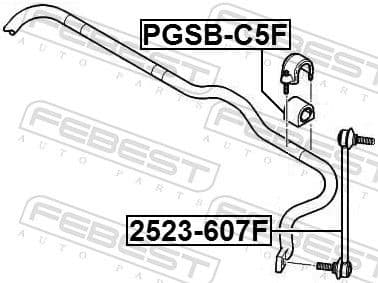 Mounting, stabiliser bar PGSB-C5F - image 2