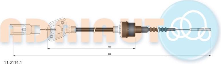 Cable Pull, clutch control 11.0114.1