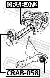 Mounting, differential CRAB-058 - image 2