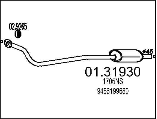 Front Muffler 01.31930