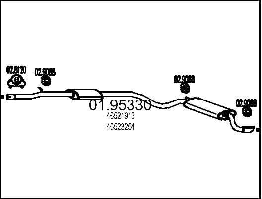 Rear Muffler 01.95330