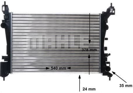 Radiator, engine cooling BEHR CR 1182 000S - image 3