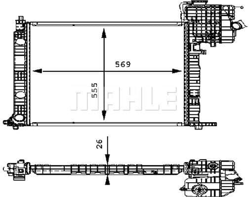 Radiator, engine cooling BEHR *** PREMIUM LINE *** CR 386 000P - image 2