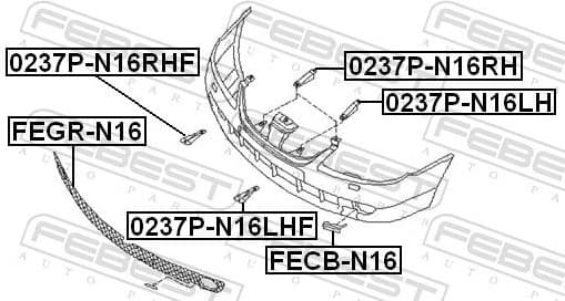 Flap, tow hook FECB-N16 - image 2