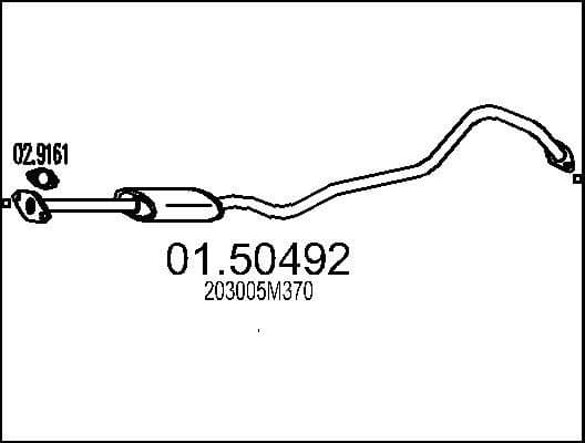 Centre Muffler 01.50492