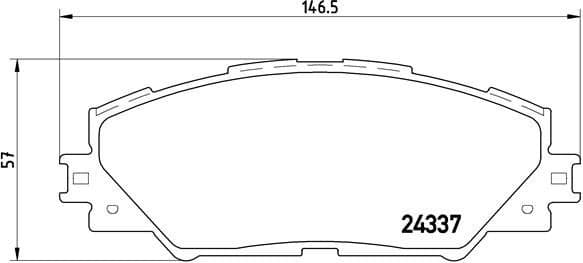 Brake Pad Set, disc brake XTRA LINE P 83 071X
