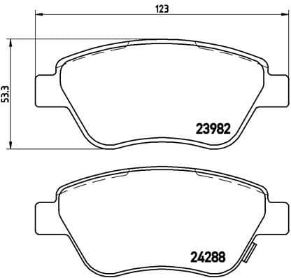 Brake Pad Set, disc brake XTRA LINE P 59 051X