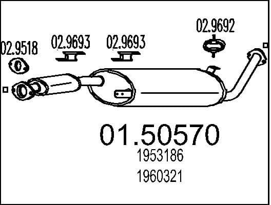 Centre Muffler 01.50570