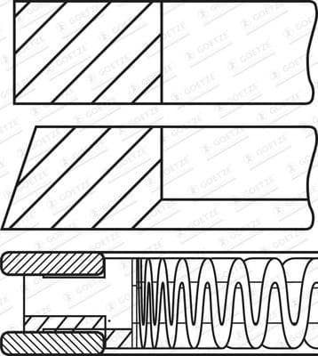 Piston Ring Set 08-449100-00 - image 2