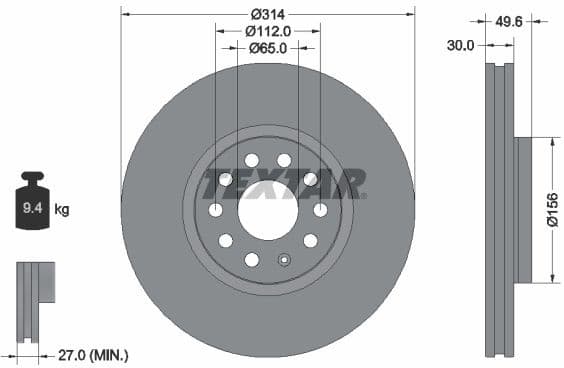 Brake Disc PRO+ 92232405