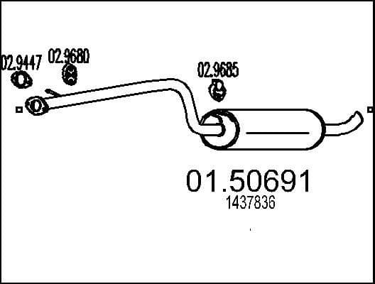 Centre Muffler 01.50691