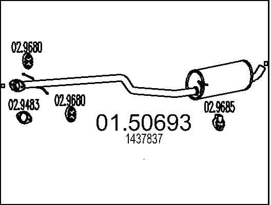 Centre Muffler 01.50693