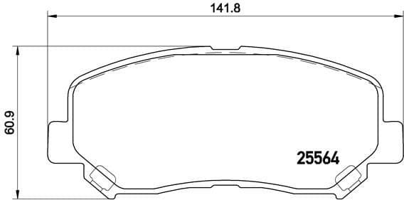 Brake Pad Set, disc brake XTRA LINE P 49 045X