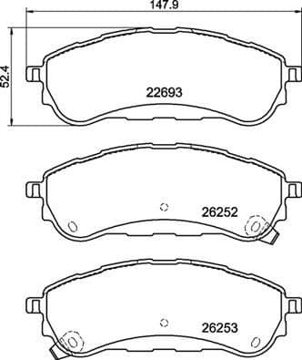 Brake Pad Set, disc brake PRIME LINE P24235