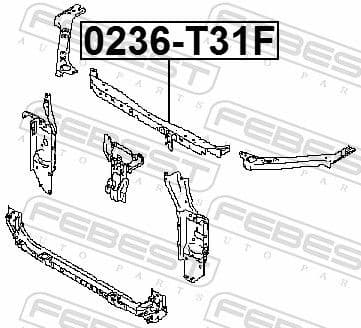 Radiator Support 0236-T31F - image 2