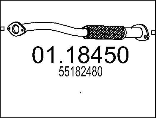 Exhaust Pipe 01.18450