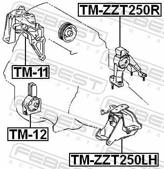 Mounting, engine TM-ZZT250LH - image 2