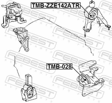 Mounting, engine TMB-ZZE142ATR - image 2