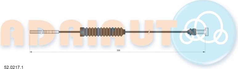 Cable Pull, parking brake 52.0217.1