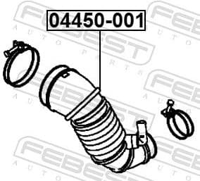 Hose, air supply 04450-001 - image 2