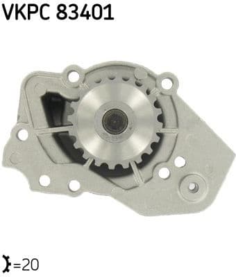 Water Pump, engine cooling Aquamax VKPC 83401 - image 2