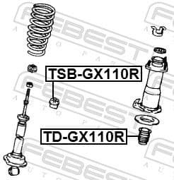 Spacer Tube, shock absorber TSB-GX110R - image 2
