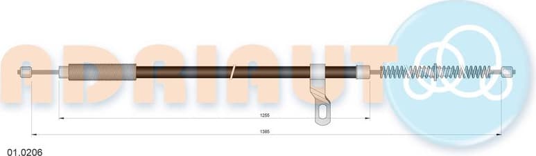 Cable Pull, parking brake 01.0206