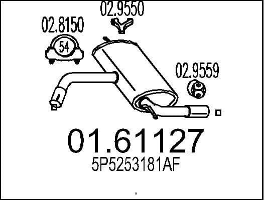 Rear Muffler 01.61127
