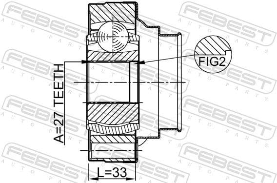 Joint Kit, drive shaft 0111-ACU10 - image 2